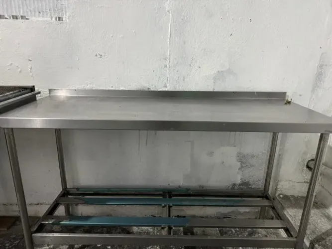 Mesa Balcão Inox Cozinha Industrial