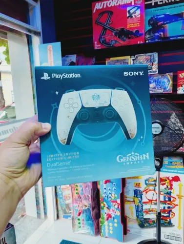 Controle Sem Fio Dualsense PS5 Edição Limitada Genshin Impact Original - Lacrado