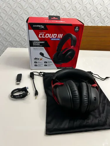 HyperX Cloud 3 Wireless, pouquíssimo uso.