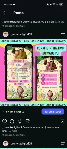 Convite digital Interativo