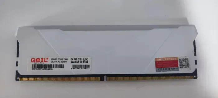 Memória GEIL Cancer DDR5 16gb 7200mhz