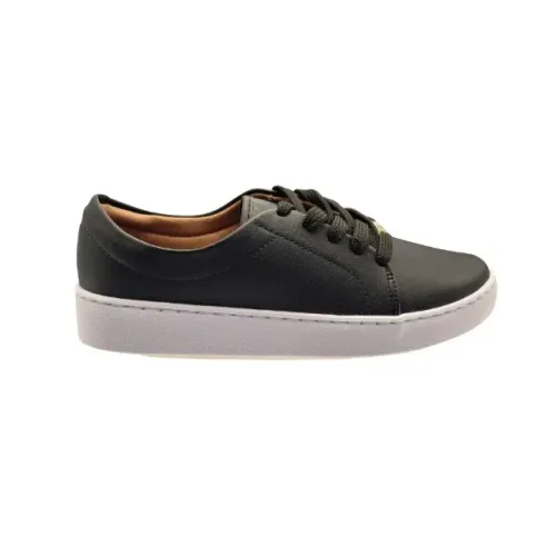 Vizzano Tênis Feminino Flatform Casual Confortável Preto+Branco  121420517689