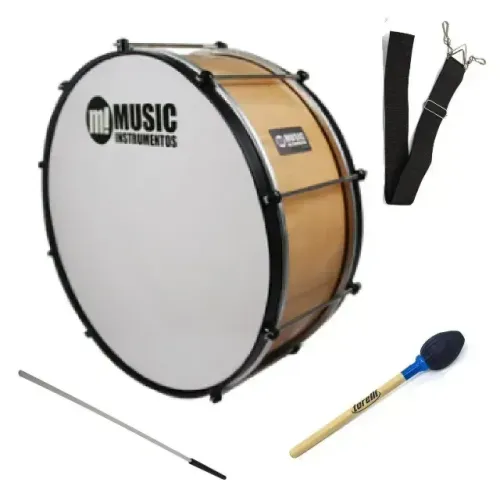 Zabumba Phx 20x18 Ferragem Bala 372ab + Baqueta + Correia