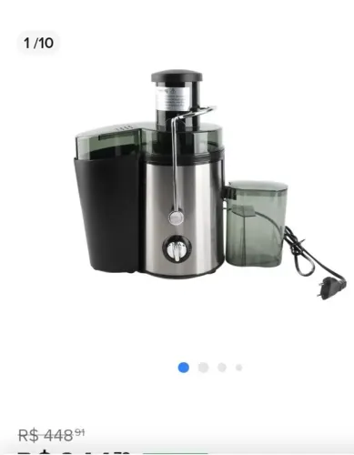 Sintrefugador de alimento para fazer suco natural