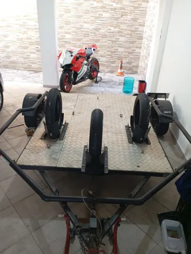 Carretinha Mach 1 2022 basculante pra 3 motos