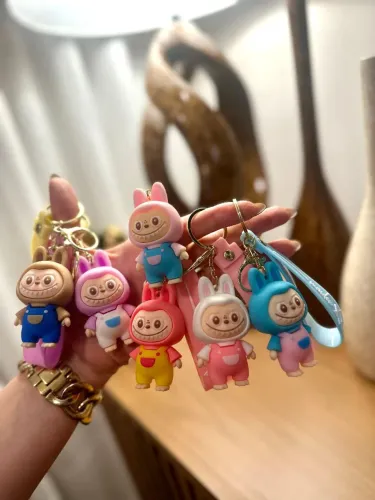 Chaveiro 3D Labubu Super Fofo Colecionável 