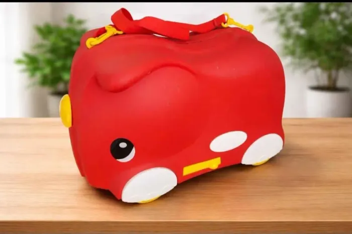 Mala infantil em formato de elefante com rodinhas 