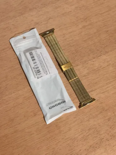 Pulseira Em Aço Inoxidável Compatível Com Apple Watch E Iwo
