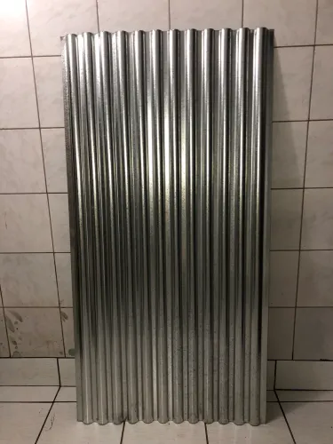 Chapa galvanizada  andulação media 
