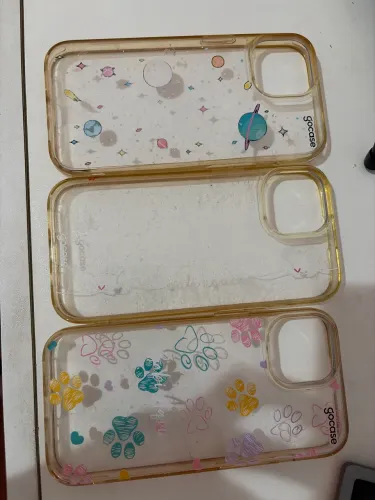 3 capinhas transparentes