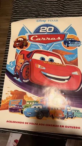 Pôster de cinema Carros 20 anos original 64x90