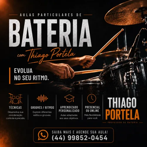 Aulas particulares de bateria !!