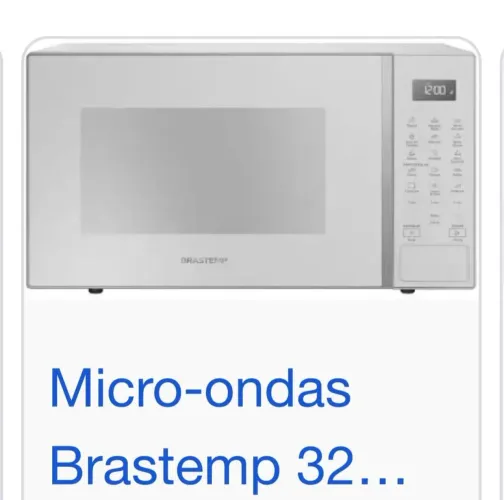 Micro-ondas Brastemp 32L Branco com Menu Gourmet - BMS46AB