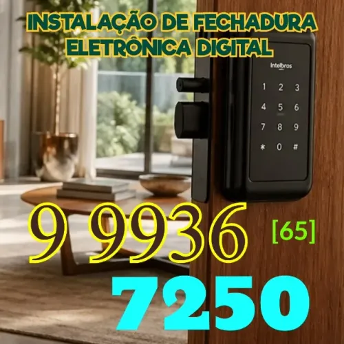 Fechadura Eletrônica De Sobrepor, Só Instalo, Não vendo