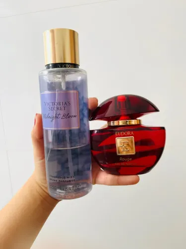 Kit Eudora Rouge eau de parfum e Body Splash Victoria Secret Midnight Bloom