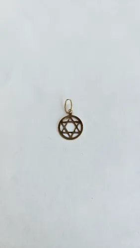 Pingente de ouro Estrela de Davi