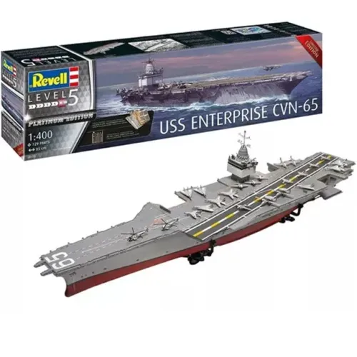 Navio USS Enterprise | Revell | Edição Platina! - Item NOVO | Modelo ORIGINAL - Colecione!