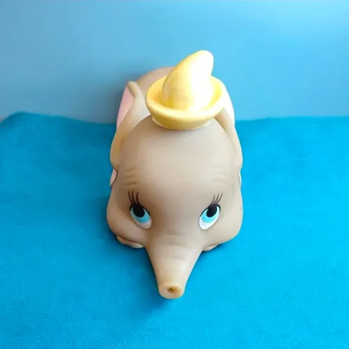 Dumbo de borracha esguicha água Disney, coleção McDonald's