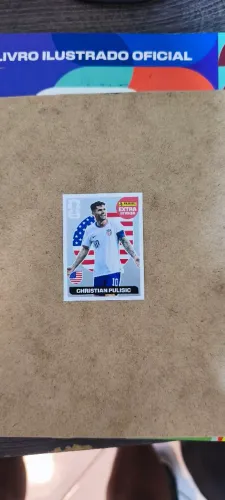FIGURINHA LEGEND "EXTRA STICKER" CHRISTIAN PULISIC PRATA
