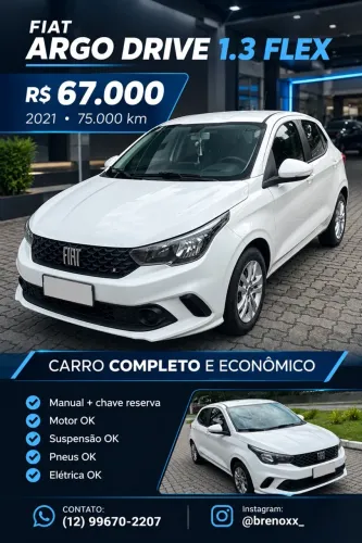 Fiat Argo Drive 1.3 8V Flex 2021