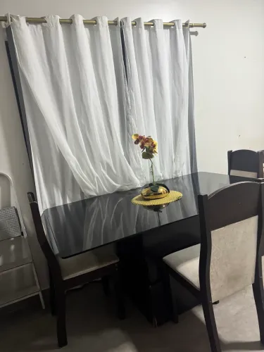 Mesa tampa de vidro 