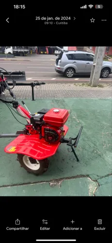 Microtator Kawashima MCG 780 7HP a Gasolina com Enxada Rotativa