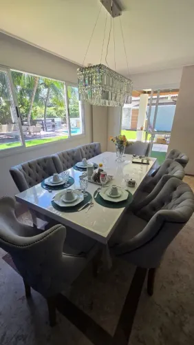 Mesa Jantar 1.80x0.90 C 8 Poltronas