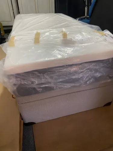Colchão Solteiro Novo + cama baú