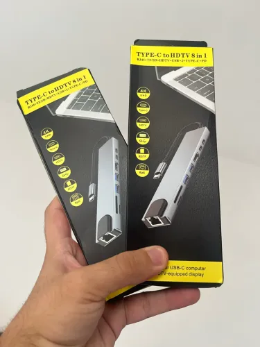 HUB USB Tipo C 8 Portas - Com HDMI 4K