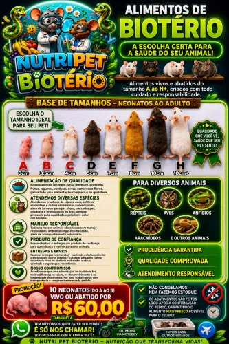 Camundongos para alimentação