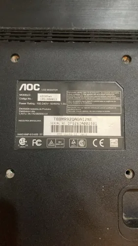 monitor aoc 18.5 polegadas em perfeito estado