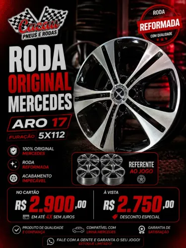 JOGO DE RODA 17 MERCEDES