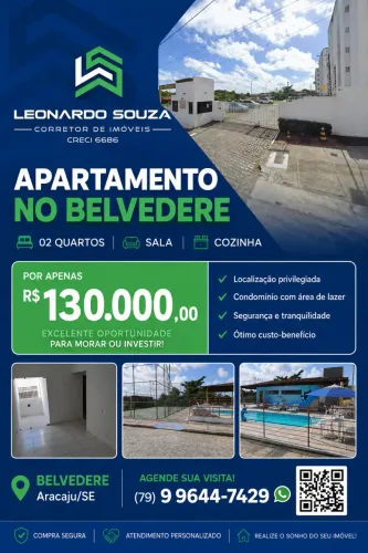Apartamento à venda no BELVEDERE, JAPÃOZINHO, Aracaju, SE