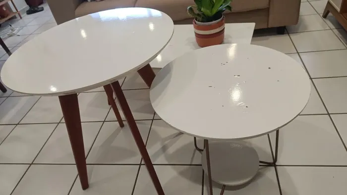 Mesa de centro+mesinhas laterais