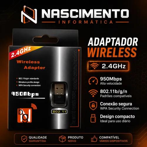 Adaptador wireless/wi-fi USB 
