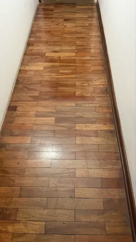Piso de taco de madeira maciça