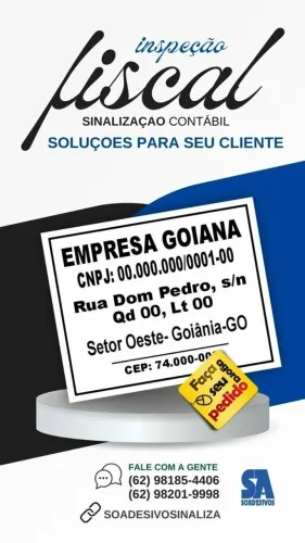 PLACA PARA EMPRESAS - INSPEÇÃO FISCAL