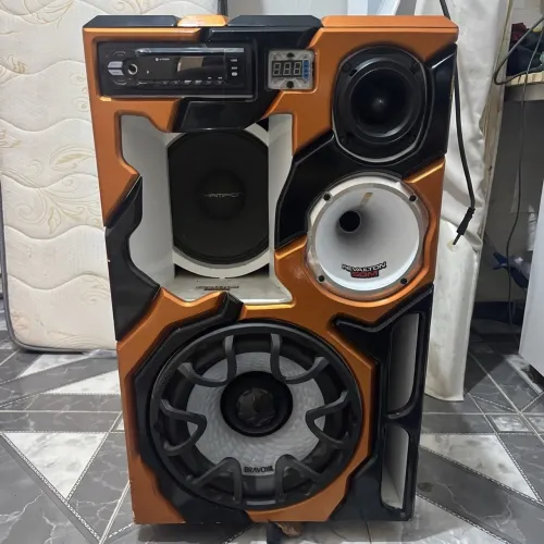 Som Bob Completo Seminovo (Grave Forte, Bluetooth, LED Digital)