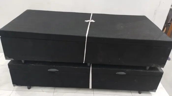 Base cama Box Solteiro com Baú