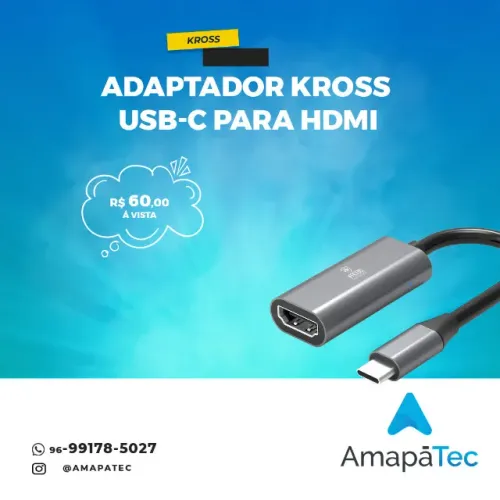 Adaptador KROSS USB-C para HDMI