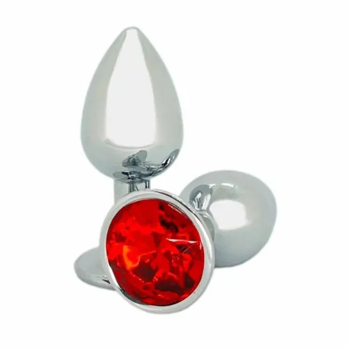 PLUG MASSAGEADOR JÓIA CRYSTAL CORES SORTIDAS TAM. P 