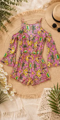 Roupas feminina seminovas macaquinho com saia no viscose