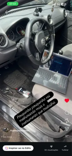 Scanner automotivo  e notebook