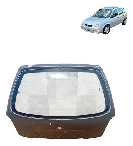 Tampa Traseira Porta Malas Chevrolet Corsa Wind 1996 2002 Prateado