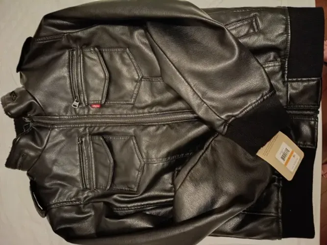 Jaqueta Levi's Aviador bomber masculino vintage de couro sintético