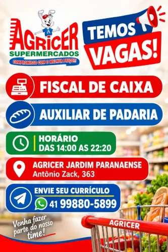 Vagas de trabalho
