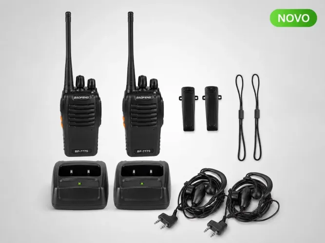 Kit 2 Rádios Comunicadores Baofeng BF-777S