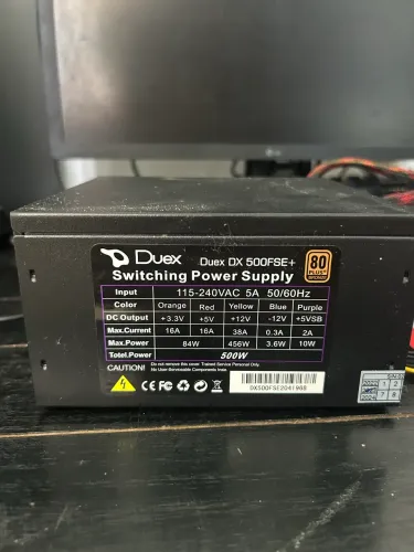 Fonte Adiel 500fse, 500w, 80 Plus Bronze, PFC Ativo