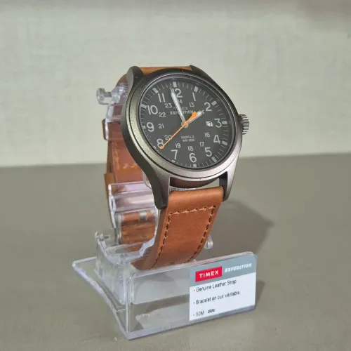 Relógio masculino marca Timex 40mm pulseira couro quartz