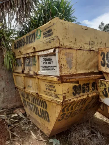CAÇAMBAS DE ENTULHO 5m3